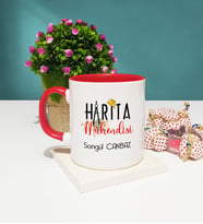 Harita Mühendisi Kupa Bardak Kırmızı