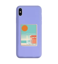 Lila Lansman Telefon Kılıfı Iphone XS