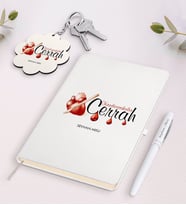 BK Gift Kişiye Özel Kardiovaskuler Cerrah Beyaz Defter Kalem ve Anahtarlık Hediye Seti-2 (Model 1)