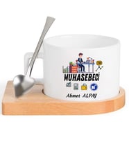 Muhasebeci  FİNCAN Seti (Beyaz)