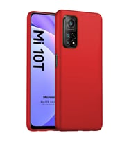 Microsonic Matte Silicone Xiaomi Mi 10T Pro Kılıf Kırmızı