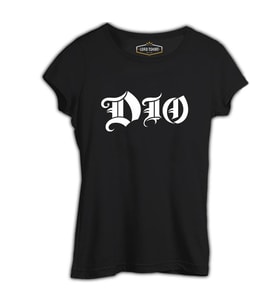 Dio - Logo Siyah Kadın Tshirt