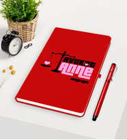 BK Gift Kişiye Özel Avukat Anne Kırmızı Defter Kalem Seti