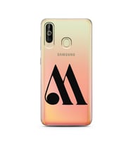 Samsung A60 Harf Tasarımlı Telefon Kılıfı M-Harfi 