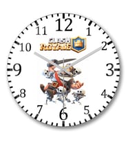 Clash Royale Duvar Saati Bombeli Gercek Cam