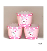 Lora Davet Cupcake Kabı İlk Dişim  (12 Adet) Pembe - 17097