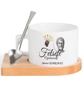 Felsefe Öğretmeni  FİNCAN Seti (Beyaz)