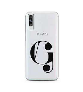Samsung A70 Harf Tasarımlı Telefon Kılıfı G-Harfi 