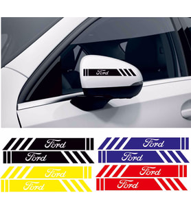 Ford Focus  ayna sticker etiket şerit - spor tuning görünüm 1pakette 4 renk