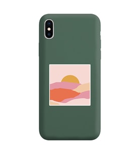 Koyu Yeşil Lansman Telefon Kılıfı Iphone XS