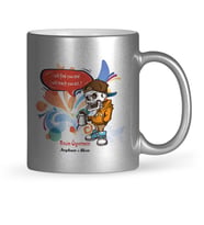 BK Gift Kişiye Özel Resim Öğretmeni Gümüş Yaldızlı Kupa Bardak  1