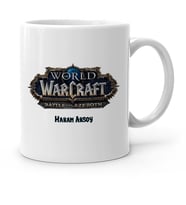 BK Gift Kişiye Özel World Of Warcraft Battle Of Azeroth Beyaz Kupa Bardak  1