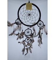 MOBGİFT Düş Kapanı, 16 Cm, Siyah, Rüya Kapanı, Dream Catcher, LEDSİZ