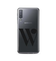 Samsung A7 (2018) Harf Tasarımlı Telefon Kılıfı W-Harfi 