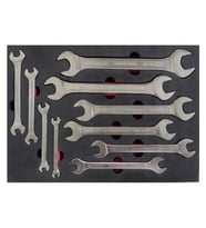 Brio Anahtar İki Ağız Set 10 Parça 6X7-24X27 Sünger Yataklı