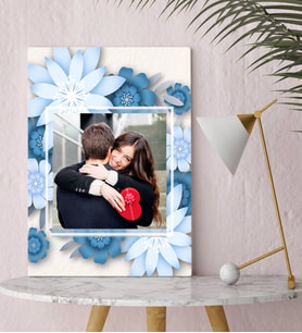 BK Gift Kişiye Özel Fotoğraflı Sanatsal Kanvas Tablo 3  (30x50cm.)
