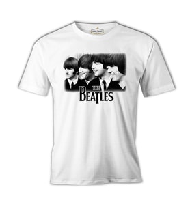 The Beatles Beyaz Erkek Tshirt