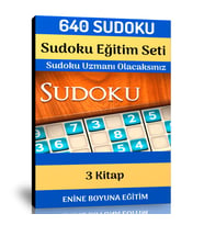 Sudoku Eğitim Seti (640 Sudoku+3 Kitap)