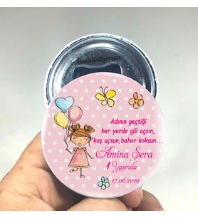 20 Adet Bebek Magneti Açacaklı Magnet Açacak (Metal)