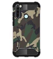 Xiaomi Redmi Note 8 Kılıf Zırh Korumalı Kişiye Özel Tank Kapak Asker Deseni