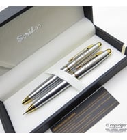 Scrikss 88 Gold Krom Tükenmez Kalem + Versatil Kalem Set  Scrikss Kalem  İsme Özel Kalem  Hediyelik Kalem