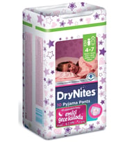 Drynites Kız 4-7 Yaş (17-30Kg) Small 10 Adet Gece Külotu Bebek Bezi