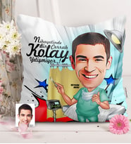 BK Gift Kişiye Özel Bay Cerrah Karikatürlü  Yastık  1