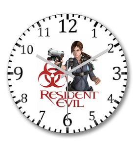 Resident Evil 2 Duvar Saati Bombeli Gercek Cam