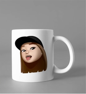 Emoji Kız Stiker Kupası