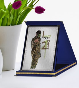 BK Gift Kişiye Özel Bedelli Askerlik Lacivert Plaket  5