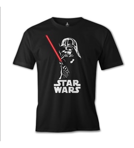 Darth Vader Smoking Siyah Erkek Tshirt