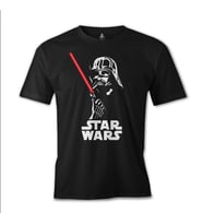 Darth Vader Smoking Siyah Erkek Tshirt