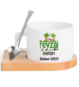Peyzaj Mimarı  FİNCAN Seti (Beyaz)
