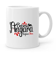 BK Gift Kişiye Özel Angara Bebesi Beyaz Kupa Bardak  1