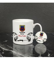 Astsubay Çavuş Kupa Bardak ve Anahtarlık Set