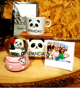 Kişiye Özel Sevimli Panda Kar Küresi Ve Masum Panda Kupa Arkadaşa Hediye