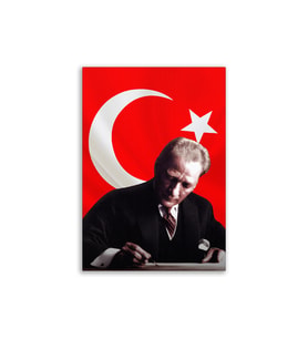Atatürk Posteri Deri Tablo 50x70cm