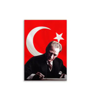 Atatürk Posteri Deri Tablo 50x70cm