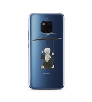 Salıncak Kız Tasarımlı Süper Şeffaf Silikon Telefon Kılıfı Huawei Mate 20 Pro 