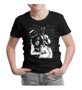 Slash - Guitar Siyah Çocuk Tshirt