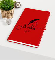 BK Gift Kişiye Özel Avukat Temalı Kırmızı Defter - 6