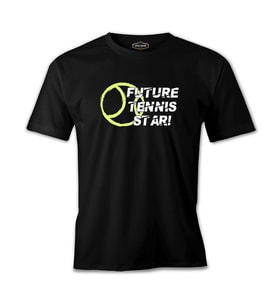 Tenis Star Future  Siyah Erkek Tshirt