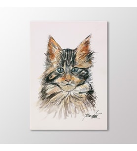 Arty Tablo Suluboya, Kedi Tablo (Karışık)