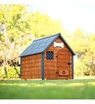 MANDU Isı yalıtımlı ahşap köpek kulübesi LARGE