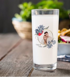 BK Gift Kişiye Özel Renkli Baskılı İsimli Fotoğraflı Rakı Bardağı-34 (Beyaz)