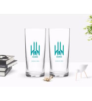 BK Gift Kişiye Özel Renkli Baskılı Edirne Tasarımlı Turistik İkili Rakı Bardağı Seti-1 (Beyaz)