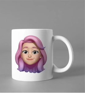 Emoji Kız Stiker Kupası