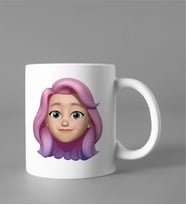 Emoji Kız Stiker Kupası