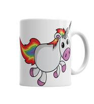 Unicorn  Anime Cartoon Sevimli Cute Rainbow Kupa Bardak