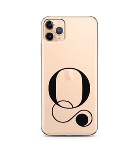 Iphone 11 Pro Max Harf Tasarımlı Telefon Kılıfı Q-Harfi 